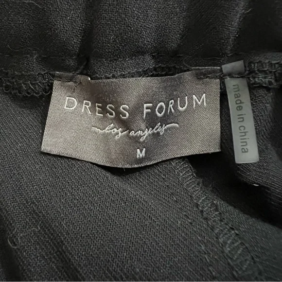 Dress Forum Black Wide Leg Dress Pants Medium - Picture 5 of 7